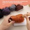 Needle Felting Wool 80 g, Wool Roving, 8 Colors Felting Wool, Felting Wool Bulk, Wool Roving for Needle Felting, for DIY Craft Materials and Felting Wool Craftsmen, White, Black, Brown